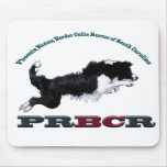 PRBCR border collie logo mouse pad
