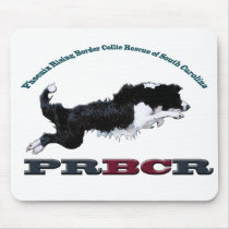 PRBCR border collie logo mouse pad