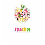 Pre K Teacher Paint Splatter Apple T Shirt