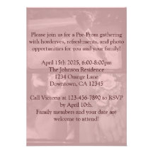 Pre-Prom Party Invitation | School Dance Pre-party