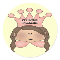 Pre-School Graduation Gifts Round Sticker