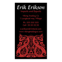 Pre Viking Blue, business card template