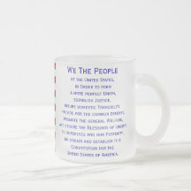 Preamble of the Constitution Flag Mug