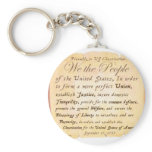 Preamble to Constitution H keychains