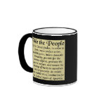 Preamble to The US Constitution mugs