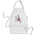 Precious Butterfly Initial A aprons