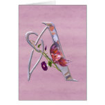 Precious Butterfly Initial A Card