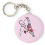 Precious Butterfly Initial A keychains