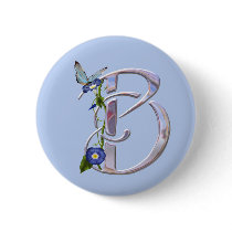 Precious Butterfly Initial B Buttons