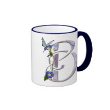 Precious Butterfly Initial B Coffee Mug