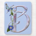 Precious Butterfly Initial B mousepads
