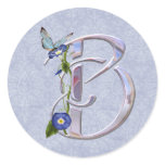 Precious Butterfly Initial B stickers