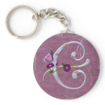 Precious Butterfly Initial C keychains