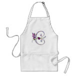Precious Butterfly Initial E aprons