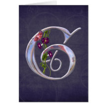 Precious Butterfly Initial G Greeting Card