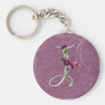 Precious Butterfly Initial J Keychains