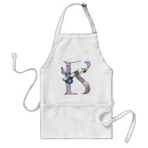 Precious Butterfly Initial K Aprons