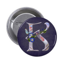 Precious Butterfly Initial K Pin