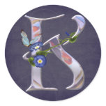 Precious Butterfly Initial K stickers