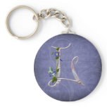 Precious Butterfly Initial L keychains