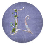 Precious Butterfly Initial L stickers