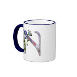 Precious Butterfly Initial N mugs