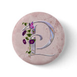 Precious Butterfly Initial P buttons