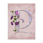Precious Butterfly Initial P postcards