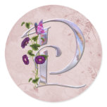 Precious Butterfly Initial P stickers