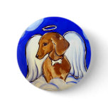" Precious Dachshund Angel Pet Art Pins" buttons