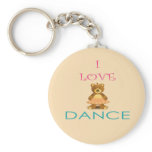 Precious I LOVE Dance Gift- Customizable Key Chain