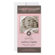 Precious (Pink) Birth Announcement Photo Card
