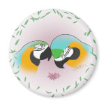Preening Blue & Gold Macaws Magnet