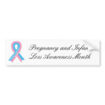 Pregnancy and Infant Loss Awareness Month bumper stickers