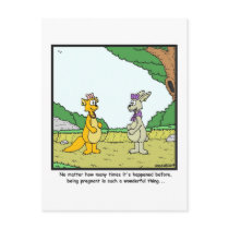 Pregnancy: Rabbit cartoon