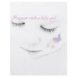 Pregnant baby girl flyers