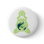 Pregnant Earth Goddess buttons