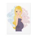 Pregnant girl or boy postcards