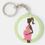 Pregnant Lady holding Belly Favour Keychains