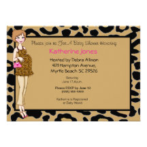 Pregnant  Mum Baby  Shower Invitation