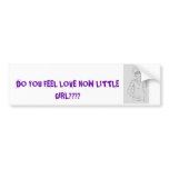 Pregnant_Naruto_by_itanaruluver, DO YOU FEEL LO... Bumper Sticker