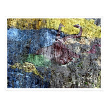 prehistoria mural postcard