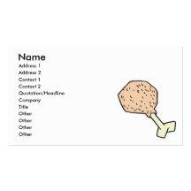 prehistoric drumstick business card templates