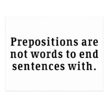 Prepositions Postcards