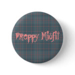 Preppy Misfit Pinback Buttons
