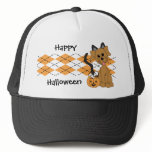 Preppy Puppy Halloween Trucker Hat