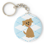 Preppy Puppy Key Chain