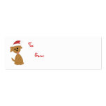 Preppy Puppy to/from tags business cards