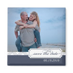 Preppy Save the Date Photo Magnet