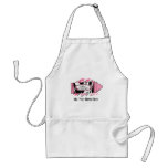 Preschool Teacher Apron - Zebra Print Crayon